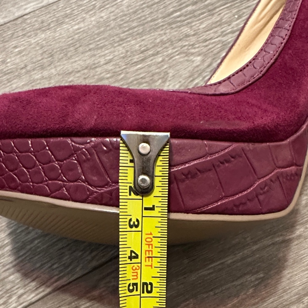 Audrey Brooke Deep Red Heels - Picture 9 of 11